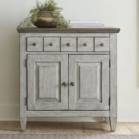 Transitional 1 Drawer Bedside Chest